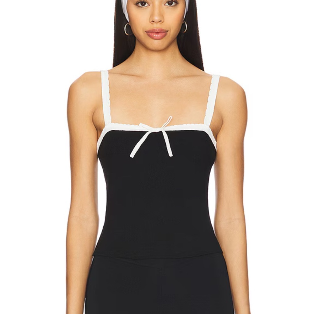 MAJORETTE / REVOLVE -  Alinda Top in Black - Picture 4 of 7